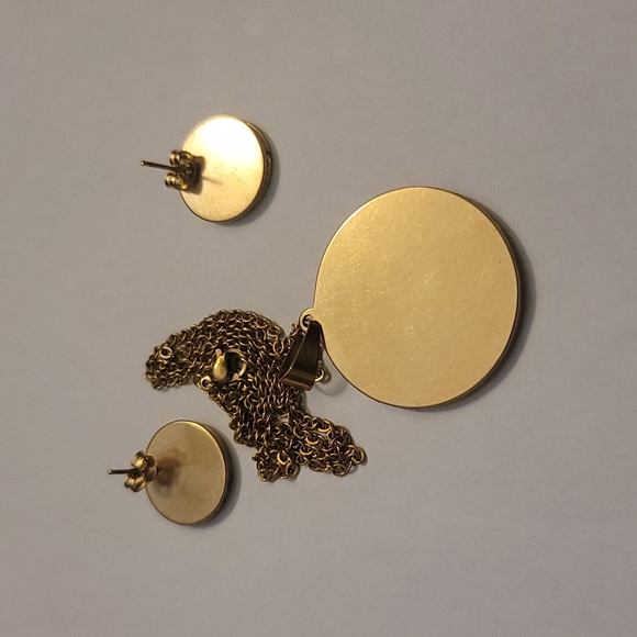GOLD & BLACK MONEY TREE 3D EARRINGS SET - Picture 2 of 5